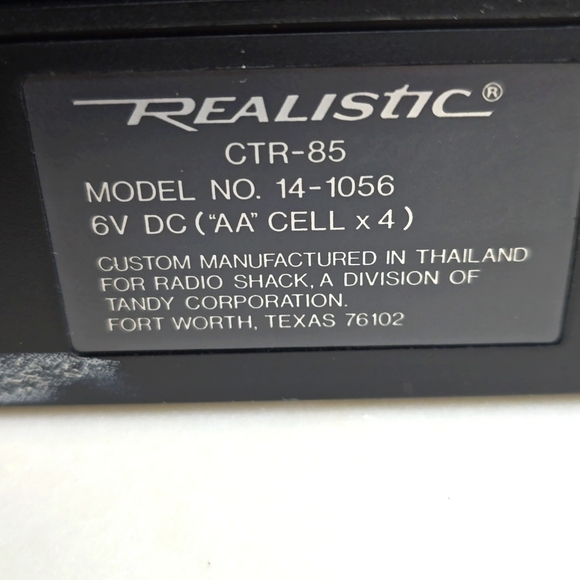 Vintage Realistic Voice Actuated Cassette Tape Recorder - Picture 6 of 11